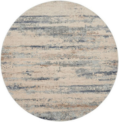 Beige Grey Rug, 10mm Thick Abstract Stain-Resistant Rug, Luxurious Modern Rug for Bedroom, & Dining Room-240cm X 320cm