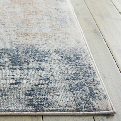 Beige Grey Rug, 10mm Thick Luxurious Modern Rug, Abstract Stain-Resistant Rug for Bedroom, & Dining Room-240cm X 320cm