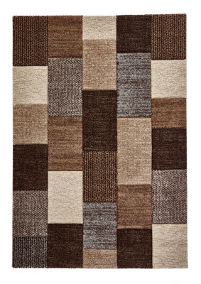 Beige/Grey Rug, Geometric Rug, Stain-Resistant Rug, Modern Luxurious Rug for Living Room, & Dining Room-160cm X 220cm
