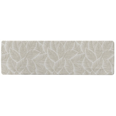 Beige leaves Designer Runner Special Soft Home Rug