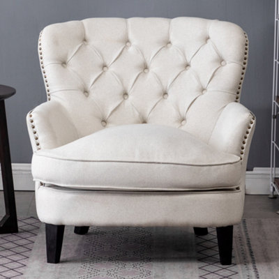 Tufted deals occasional chair