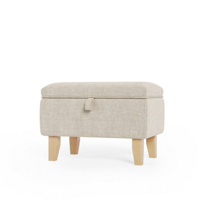 Beige shop ottoman stool