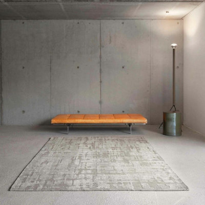 Beige Luxurious Modern Abstract Easy to clean Rug for Dining Room Bed Room and Living Room-140cm X 200cm
