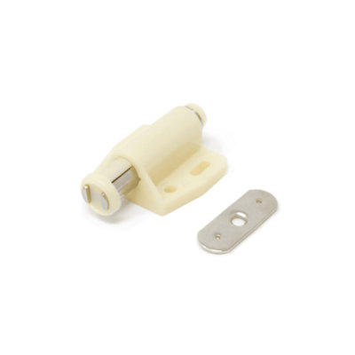 Beige Magnetic Catch for Providing Secure Closure and Easy Opening of Cupboard and Wardrobe Doors (Pack of 10) Price Comparisons | Compare The Build