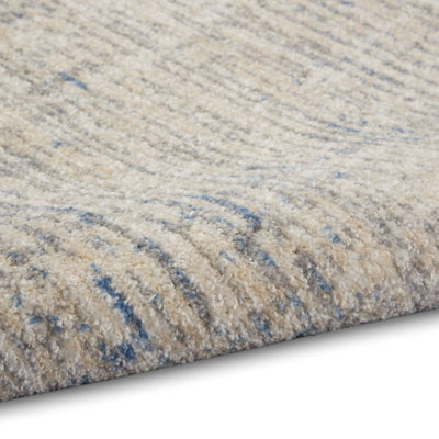 Beige Modern Easy to Clean Abstract Rug for Living Room, Bedroom ...