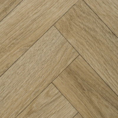 Beige Modern Wood Effect Anti-Slip Vinyl Flooring for Home, Shops ...