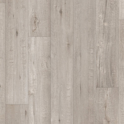 Beige Modern Wood Effect AntiSlip Vinyl Flooring For Kitchen, Bathroom
