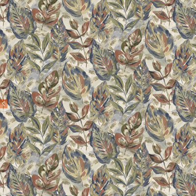 Beige Multi Leaf Wallpaper for living room Hand Painted Effect Metallic Thick Vinyl Heavy Weight