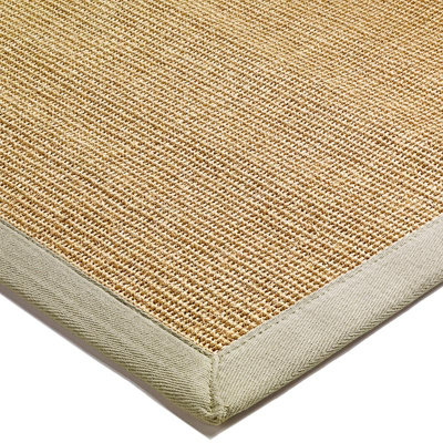 Beige Natural Modern Plain Easy to Clean Bordered Plain Rug For Dining Room Bedroom And Living Room-200cm X 300cm