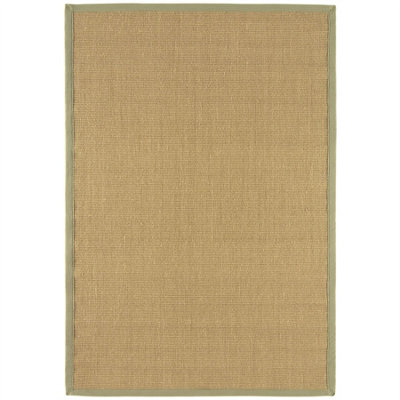 Beige Natural Modern Plain Easy to Clean Bordered Plain Rug For Dining Room Bedroom And Living Room-200cm X 300cm