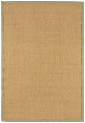 Beige Natural Modern Plain Easy to Clean Bordered Plain Rug For Dining Room Bedroom And Living Room-200cm X 300cm