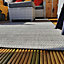 Beige Outdoor Rug, Striped Stain-Resistant Rug For Patio Decks Garden Balcony, 4mm Modern Outdoor Rug-160cm X 230cm