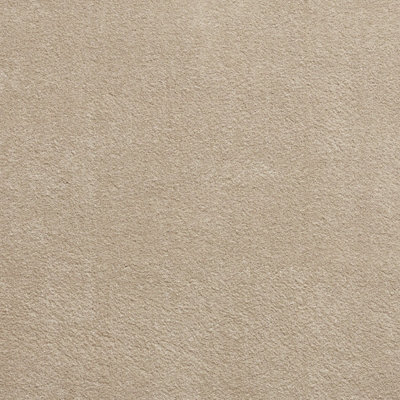 Beige Plain Shaggy Modern Rug Easy to clean Dining Room-60cm X 115cm - 3