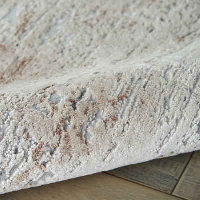 Beige Rug, 10mm Thick Modern Rug, Luxurious Abstract Stain-Resistant Rug for Living Room, & Dining Room-282cm X 389cm