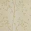Beige Rustic Pastoral Plant  Pattern Wallpaper Roll 10m