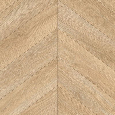 Beige Wood Effect AntiSlip Vinyl Flooring For Kitchen, Bathroom