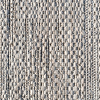 Beige Woven Flatweave Indoor Outdoor Hardwearing Area Rug 160x230cm