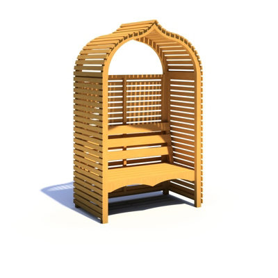 Bejoda 4 x 3 Feet Pressure Treated Arbour - L75.4 x W126.4 x H210.1 cm - 3