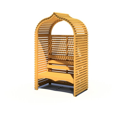 Bejoda 4 x 3 Feet Pressure Treated Arbour - L75.4 x W126.4 x H210.1 cm - 4