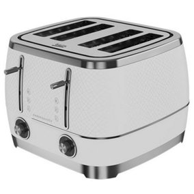 Beko Cosmopolis 4 Slice Toaster White/Chrome