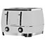 Beko Cosmopolis 4 Slice Toaster White/Chrome