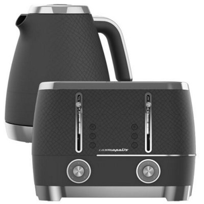 Kettle toaster hot sale black