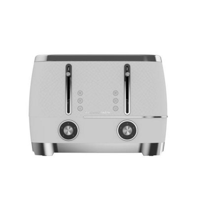 Beko Cosmopolis TAM8402CR Slice Toaster White Chrome