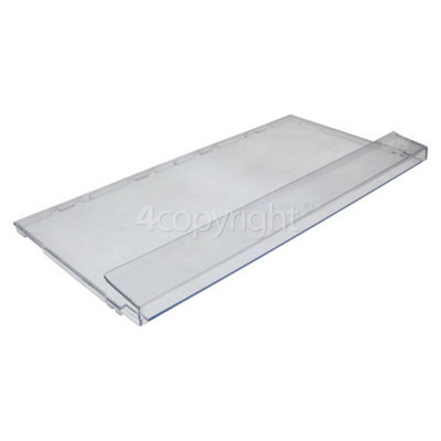 Genuine BEKO Fridge Freezer Drawer Front Cover – Clear Plastic With Handle & Panel For CFP1691 Series