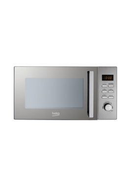 Beko MCF28310X Silver Convection Microwave with Grill 28Litres DIY at B&Q