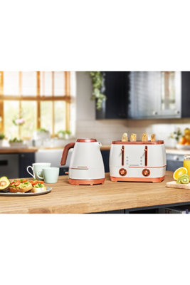 Breville kettle white 2024 and rose gold