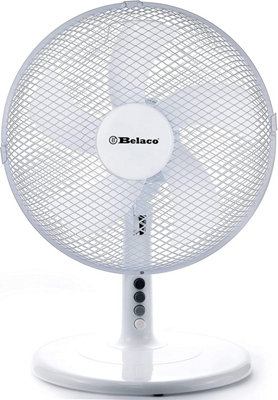 Belaco 12 " Desk Fan - white 5 Blade