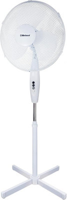 Belaco 16"  Stand Fan - White - Height Adjustable