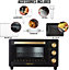 Belaco 23L Toaster Oven Tabletop  Cooking Baking Portable Oven Rotiseerie