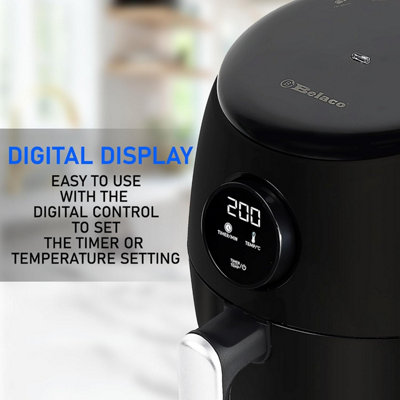 EMtronics EMDAF45LCR Digital Large 4.5L Air Fryer with 60 Minute