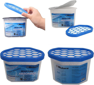 Belaco Disposable Dehumidifier Pack of 24x 500ml Prevent Mould & Mildew ...