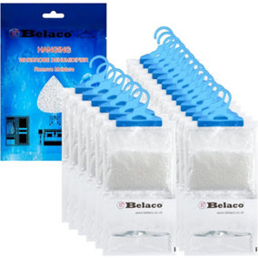 Belaco Set of 18 Hanging Dehumidifier, 230g Moisture Absorber, Dehumidifier