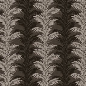 Belgravia Aria Black Fern Leaf Wallpaper 4663
