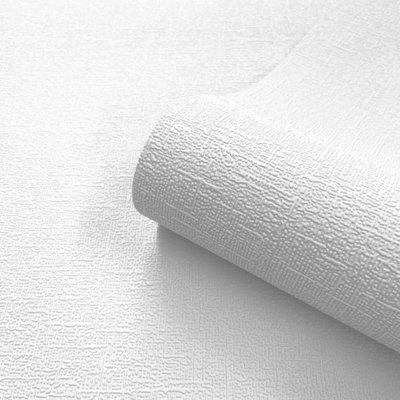 Belgravia Blown White Weave Textured Wallpaper 9107