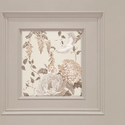 Belgravia Corinthia Wood Panel Wallpaper Natural 246