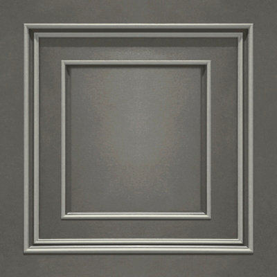 Belgravia Décor Amara Panel Grey Textured Wallpaper