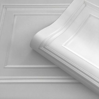 Belgravia Décor Amara Panel Silver Textured Wallpaper