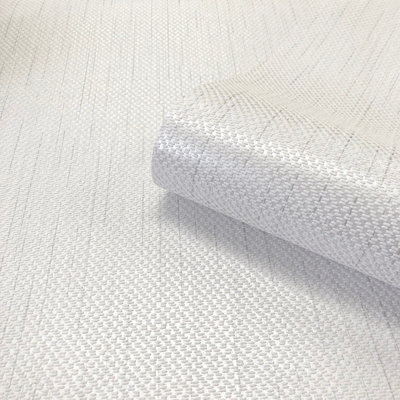 Belgravia Décor Amelie Texture White Wallpaper DIY at B&Q