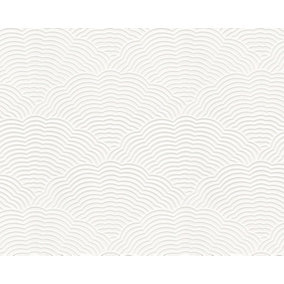 Belgravia Décor Artex Blown White Paintable Textured Wallpaper