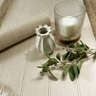 Belgravia Décor Beaded Wood Beige