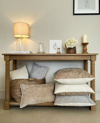 Belgravia Décor Chenille Cushion  Cream 50 x 50 cm