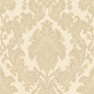 Belgravia Décor Ciara Damask Cream Wallpaper