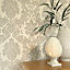 Belgravia Décor Ciara Damask Soft Silver Wallpaper