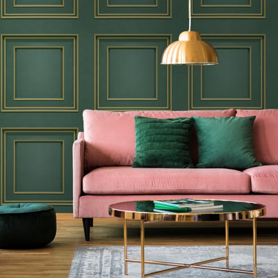 Belgravia Décor Forbidden Fruit Panel Green Smooth Wallpaper