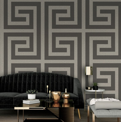 Black And Gray Fabric, Wallpaper and Home Decor