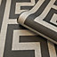Belgravia Décor Giorgio Greek Key Geometric Grey Textured Wallpaper